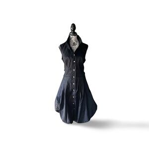 🇨🇦 Frank Lyman 90s Black Bubble Dress – Back Waist Tie – Size 14